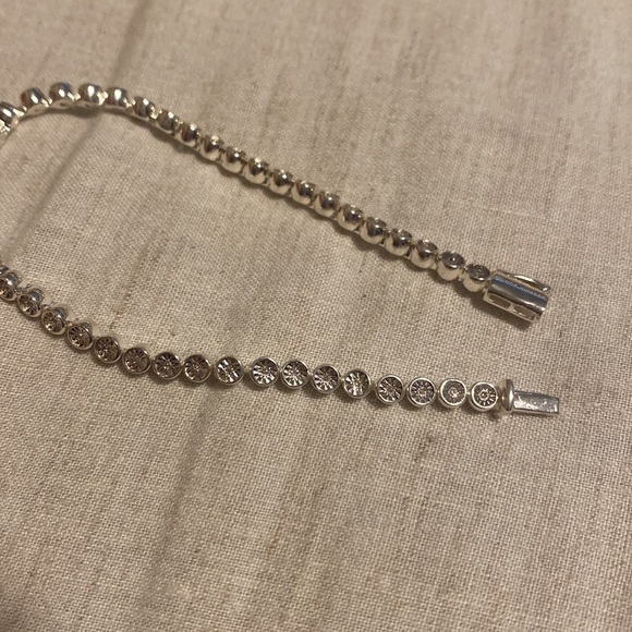 Monica Vinader Diamond Tennis Bracelet - Picture 5 of 5